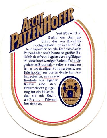 berlin b-be schult patz oval 2b (240-u als premium pilsener)